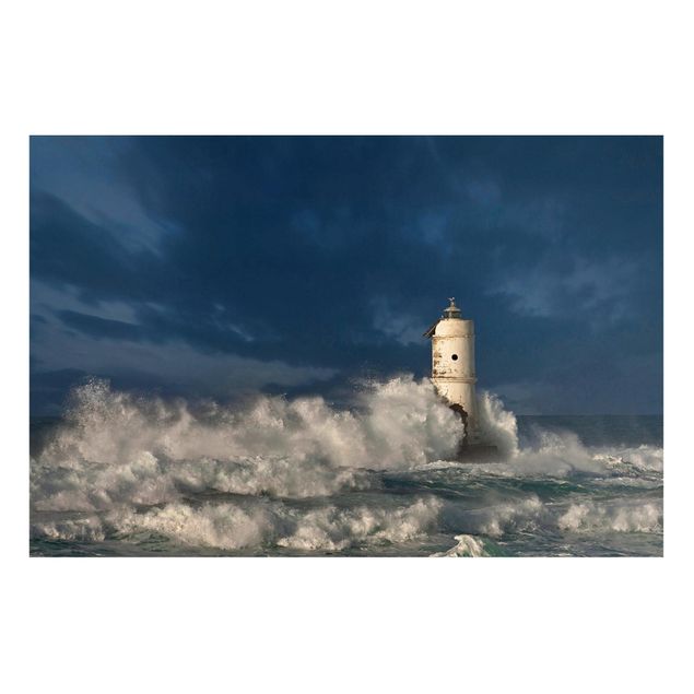 Magneetborden Lighthouse On Sardinia