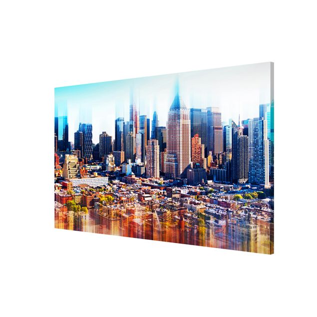Magneetborden Manhattan Skyline Urban Stretch