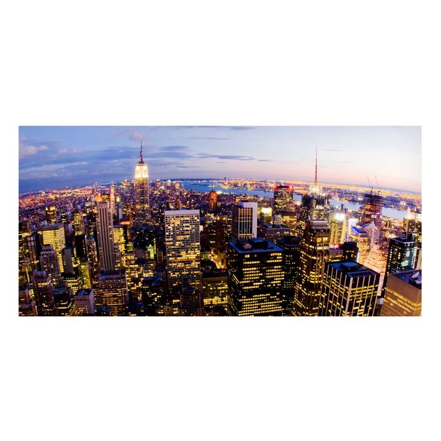 Magneetborden New York Skyline At Night