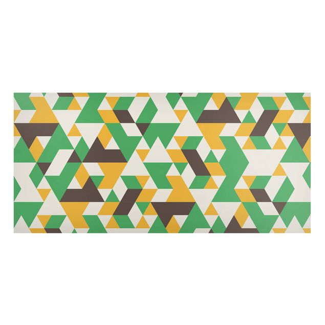 Magneetborden No.RY34 Green Triangles