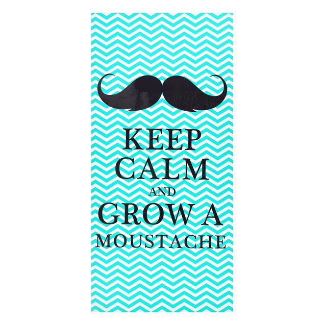 Magneetborden No.YK26 Keep Calm And Grow A Mustache