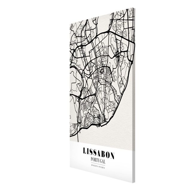 Magneetborden Lisbon City Map - Classic