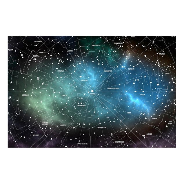 Magneetborden Stellar Constellation Map Galactic Nebula
