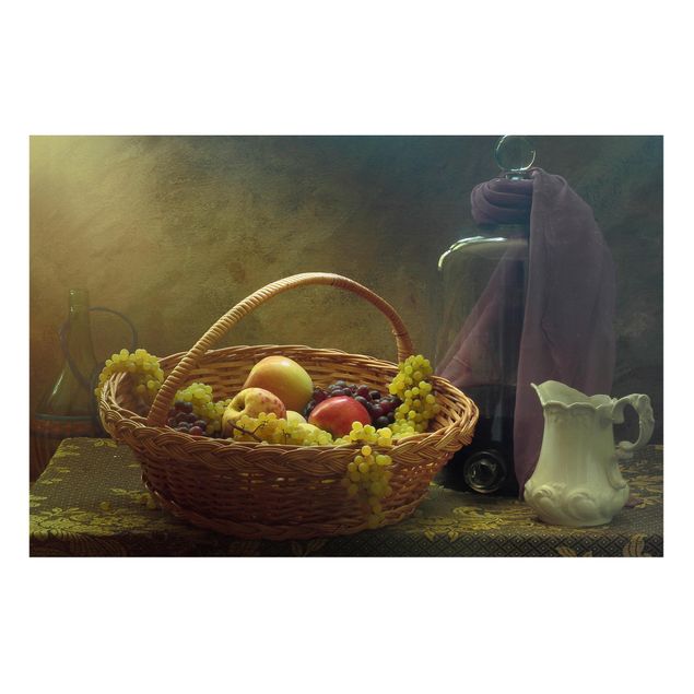 Magneetborden Still Life With Fruit Basket