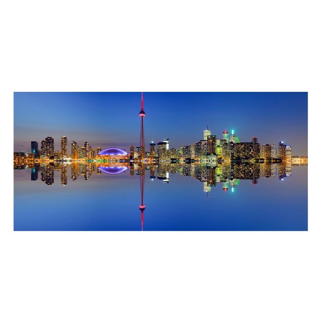 Magneetborden Toronto City Skyline Before Lake Ontario