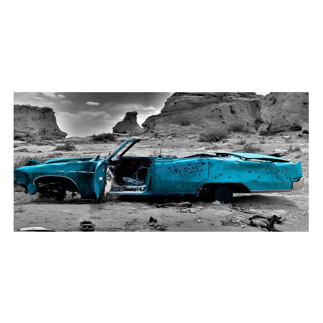 Magneetborden Turquoise Cadillac