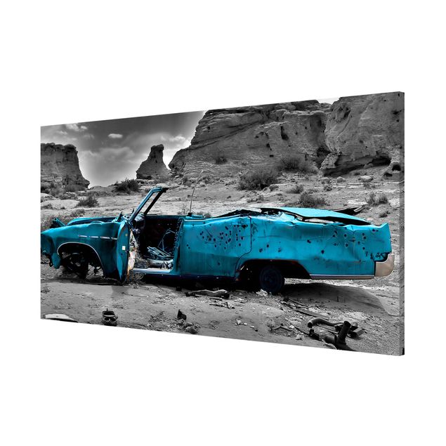 Magneetborden Turquoise Cadillac