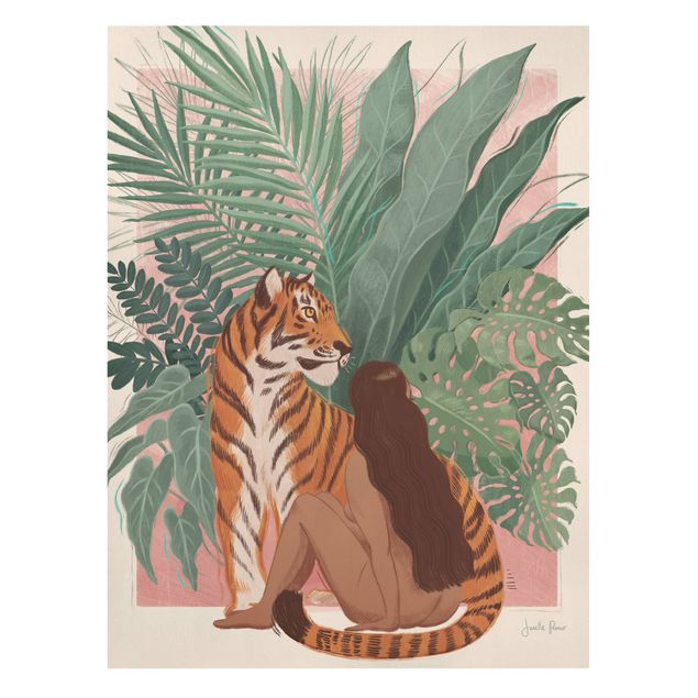 Canvas schilderijen - Majestic Wildcats II