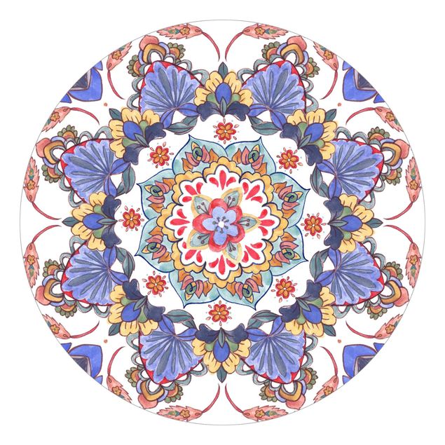 Behangcirkel Mandala Meditation Hartha