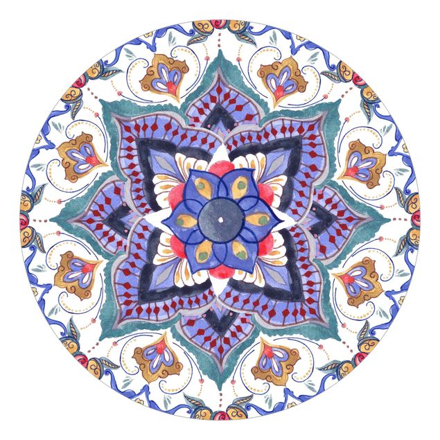 Behangcirkel Mandala Meditation Namasté