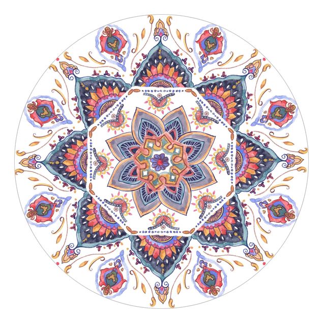 Behangcirkel Mandala Meditation