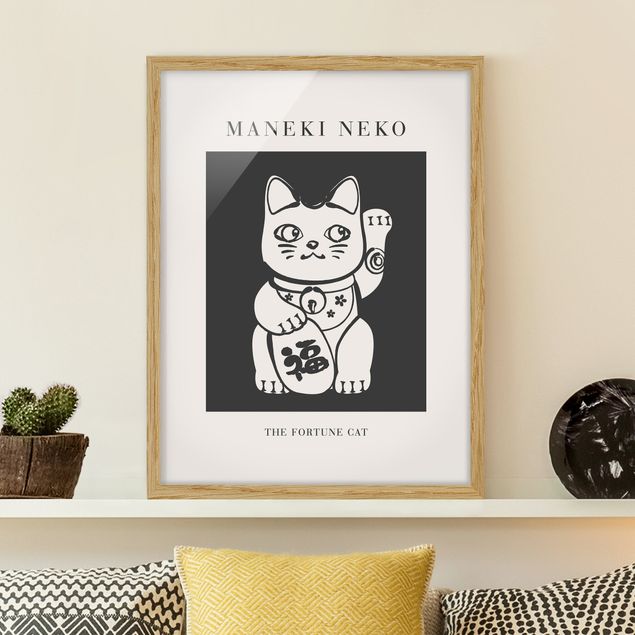 Ingelijste posters - Maneki Neko - The lucky cat