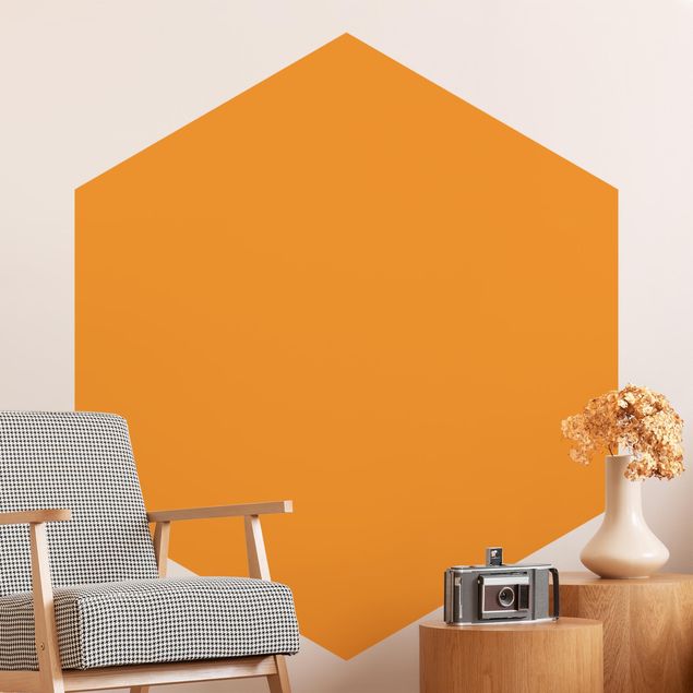 Hexagon Behang Mango