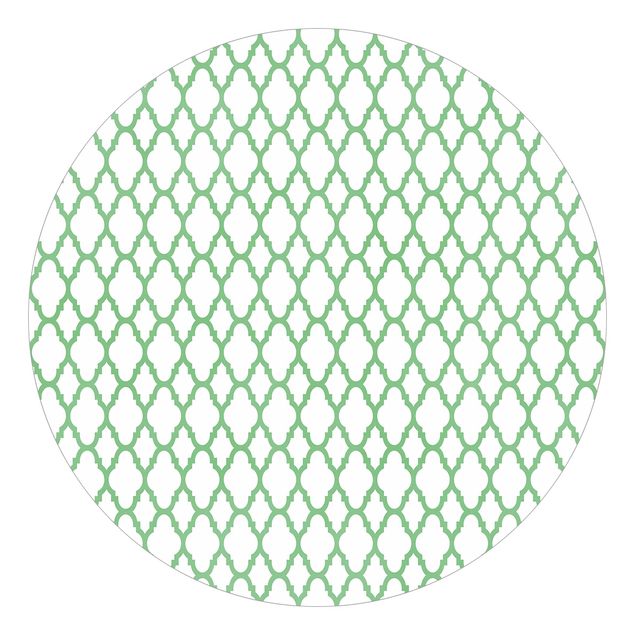 Behangcirkel Moroccan Honeycomb Line Pattern