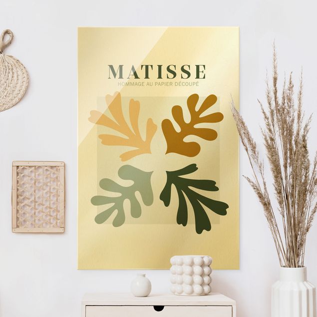Magnettafel Glas Matisse Interpretation - Leaves