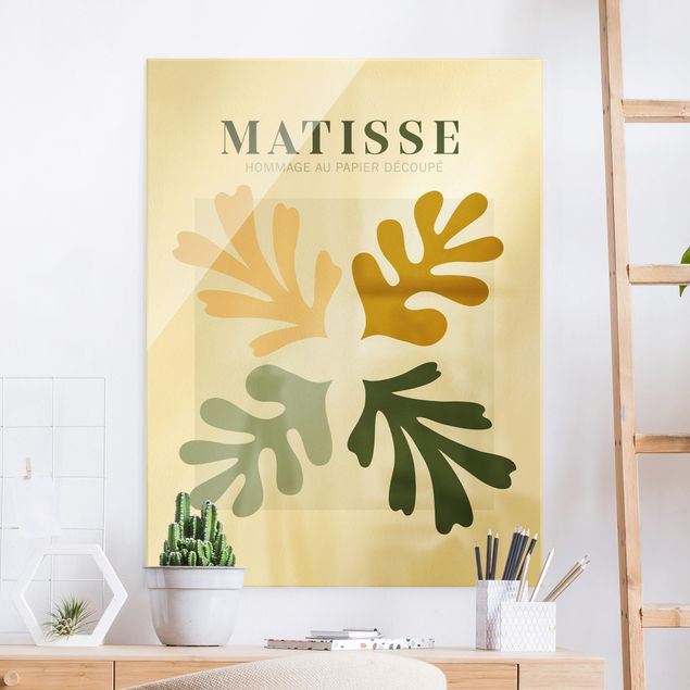 Magnettafel Glas Matisse Interpretation - Leaves