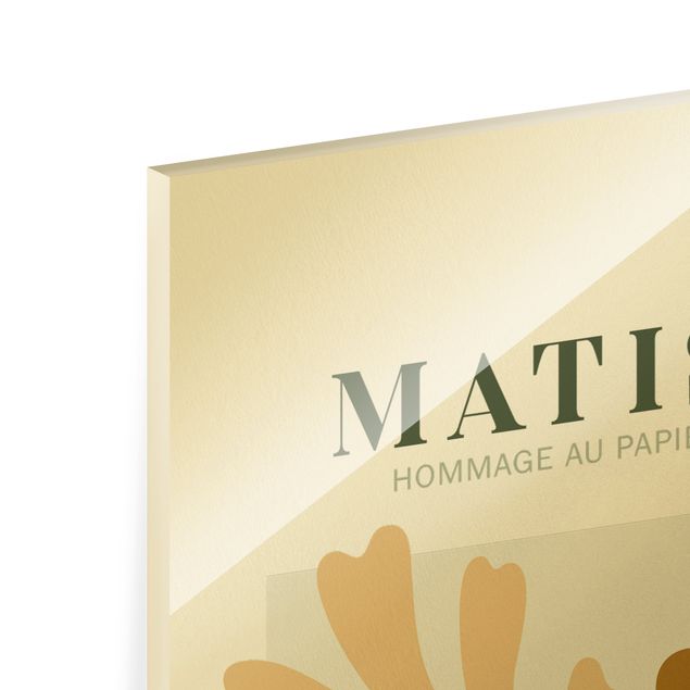 Glasschilderijen Matisse Interpretation - Leaves