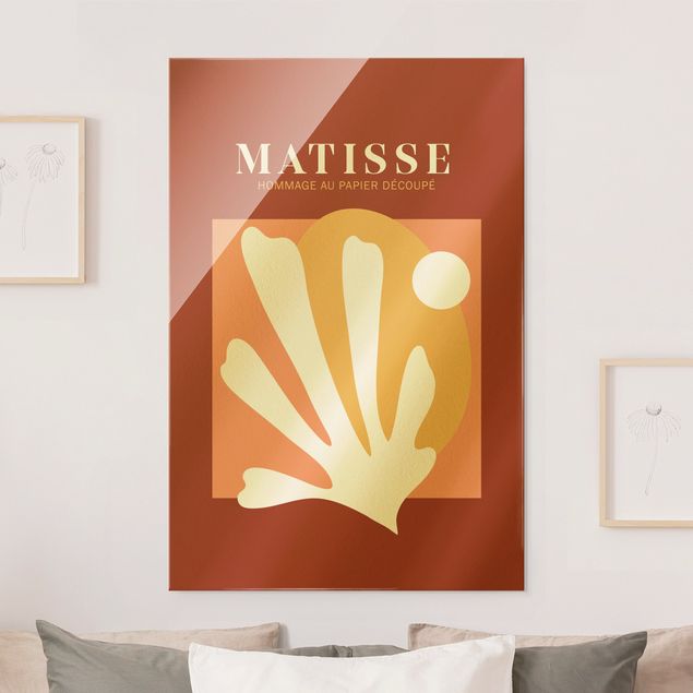Glas Magnettafel Matisse Interpretation - Combination Red