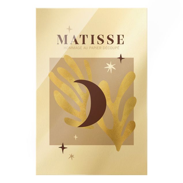 Glasschilderijen Matisse Interpretation - Moon And Stars
