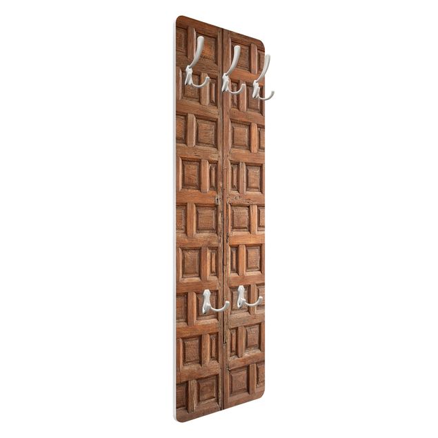 Wandkapstokken houten paneel Mediterranean Wooden Door From Granada
