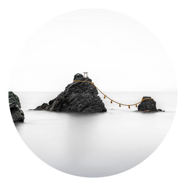 Behangcirkel Meoto Iwa -  The Married Couple Rocks