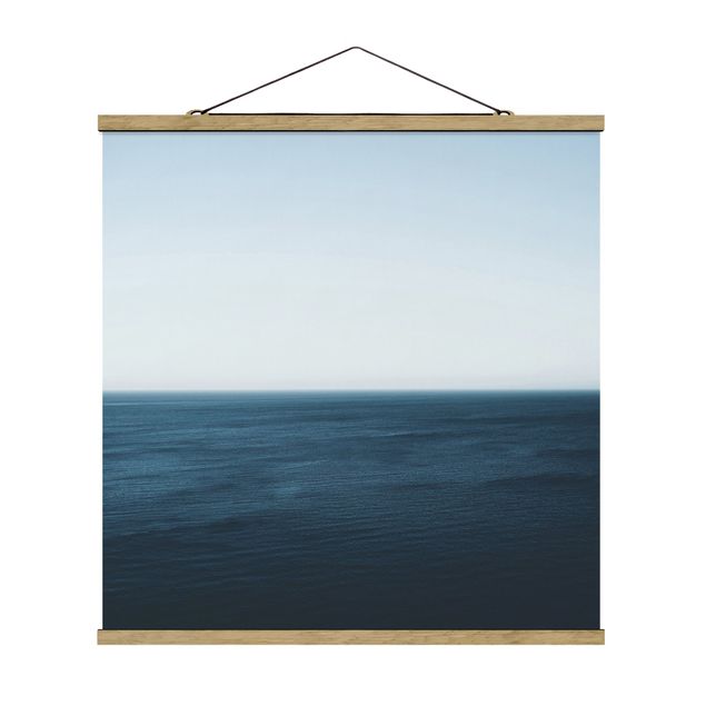 Stoffen schilderij met posterlijst Minimalistic Ocean