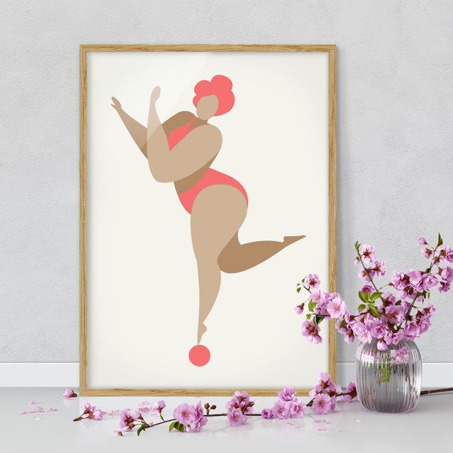 Ingelijste posters Miss Dance Pink
