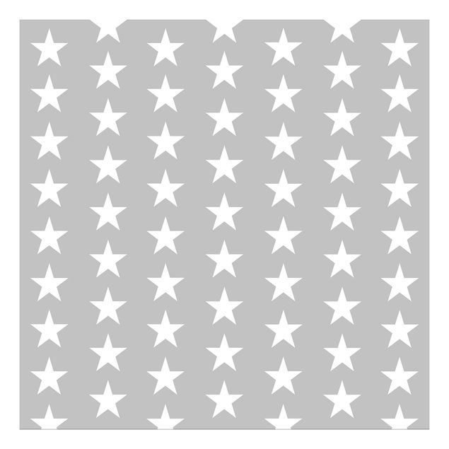 Meubelfolie IKEA Lack Tafeltje White Stars On Grey Background
