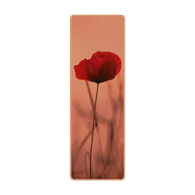 Yogamat kurk Poppy Flower In Twilight