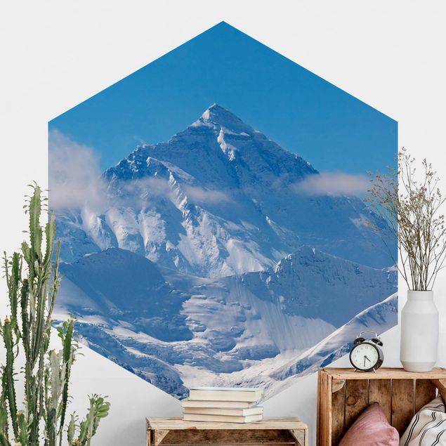 Hexagon Behang Mount Everest