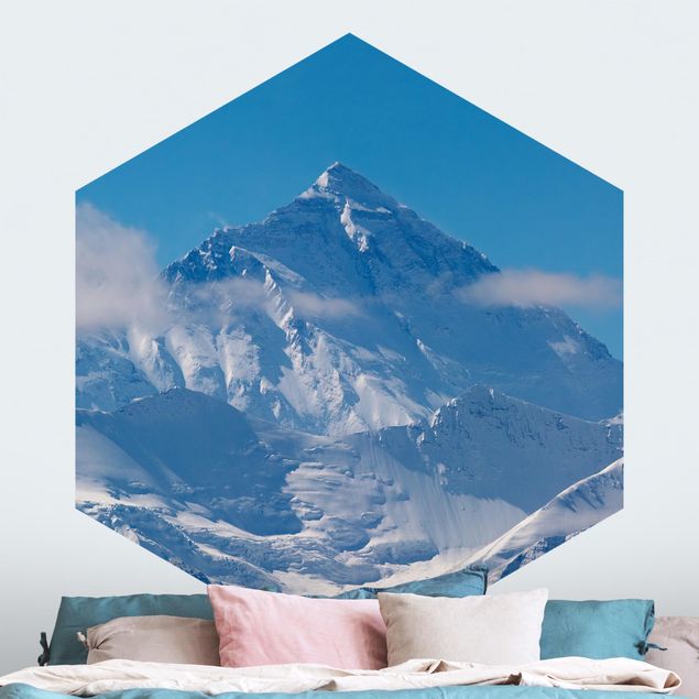 Hexagon Behang Mount Everest