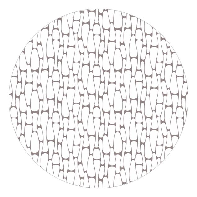 Behangcirkel Natural Pattern Cells Pattern In Grey
