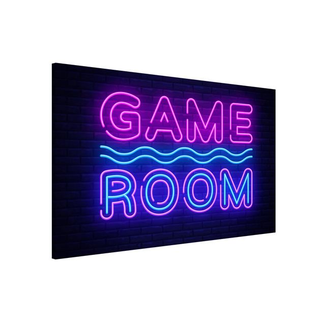 Magneetborden - Neon Text Game Room