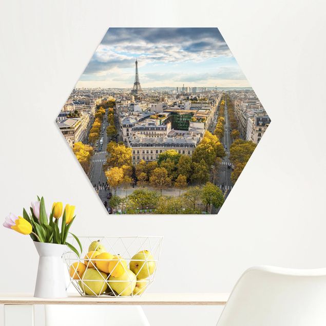 Hexagons Forex schilderijen Nice day in Paris