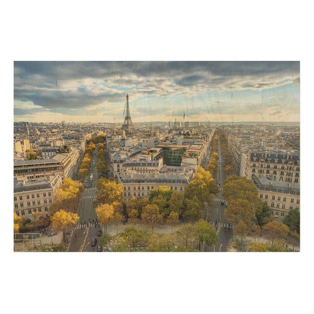 Houten schilderijen Nice day in Paris