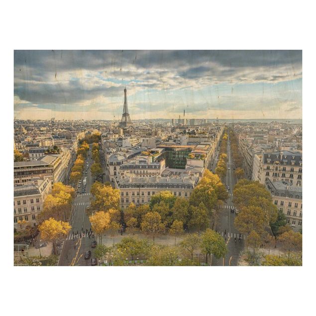 Houten schilderijen Nice day in Paris