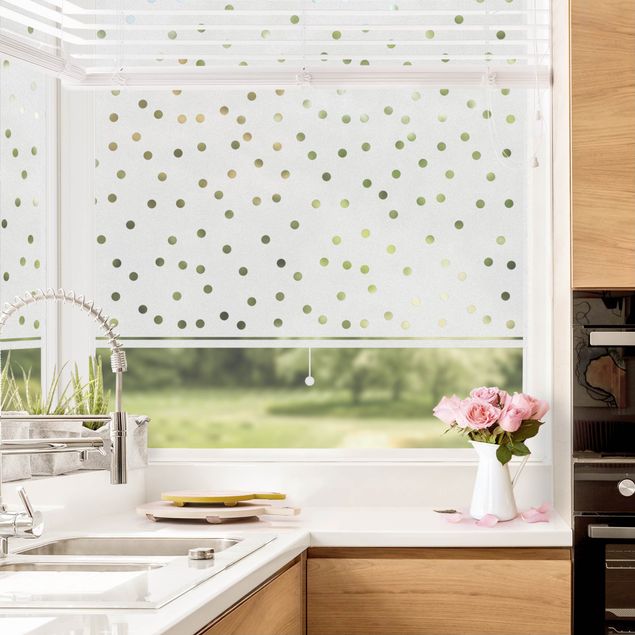 Raamfolie Privacy Film No.UL474 spotted Roller Blind