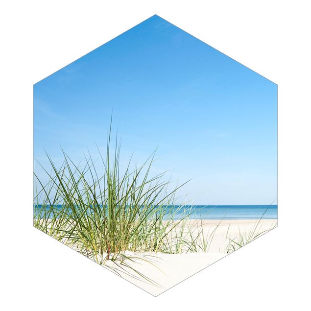 Hexagon Behang Baltic Sea Coast