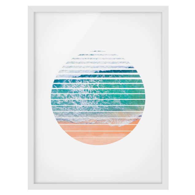 Ingelijste posters Ocean In A Circle