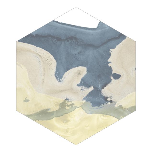Hexagon Behang Ocean And Desert II