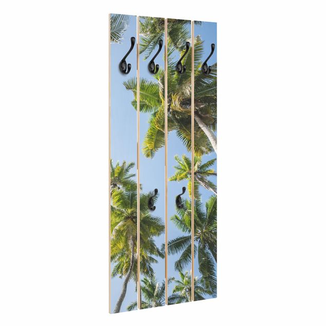 Wandkapstokken houten pallet Palm Tree Canopy
