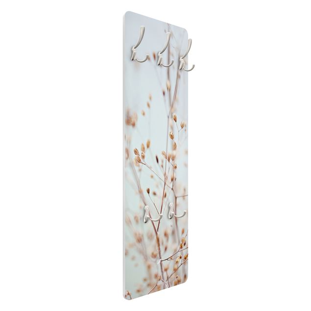 Wandkapstokken houten paneel Pastel Buds On Wild Flower Twig