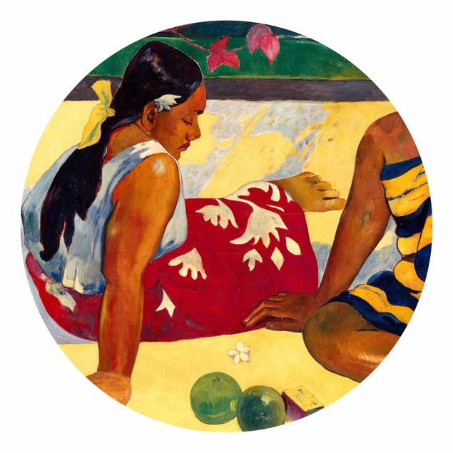 Behangcirkel Paul Gauguin - Parau Api (Two Women Of Tahiti)