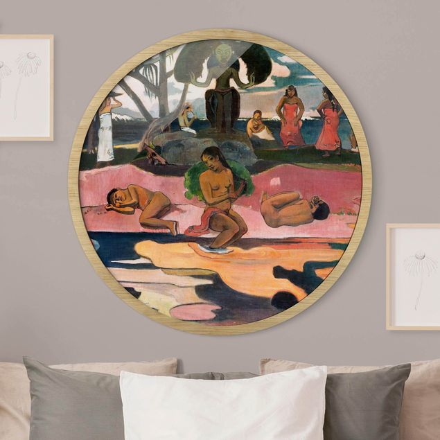 Rond schilderijen Paul Gauguin - Giorno di dio