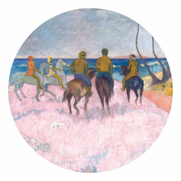 Behangcirkel Paul Gauguin - Riders On The Beach