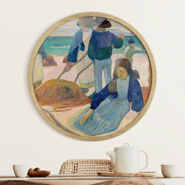 Runde gerahmte Bilder Paul Gauguin - Tang Collectors