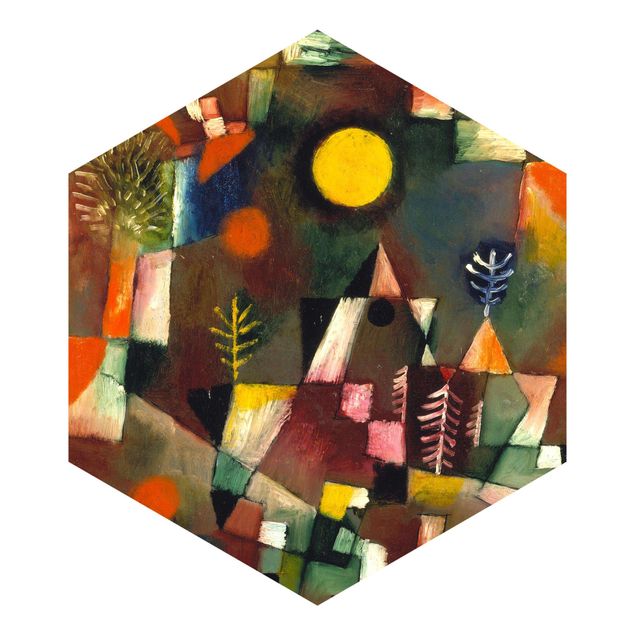 Hexagon Behang Paul Klee - Full Moon