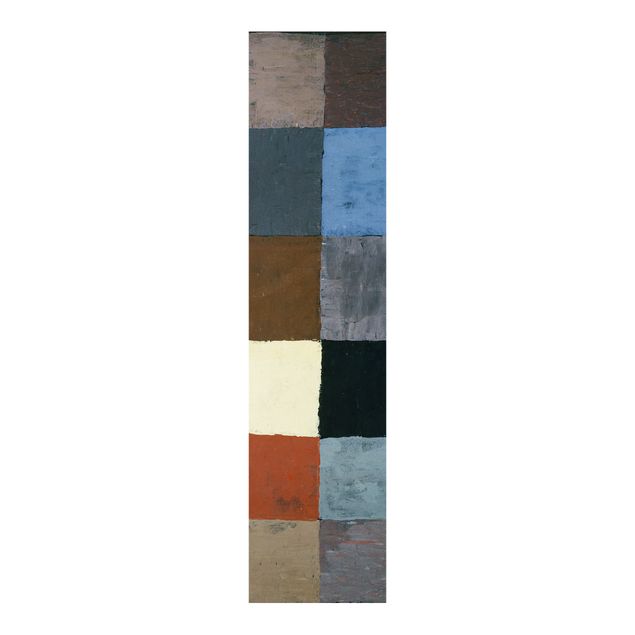 Schuifgordijnen Paul Klee - Color Chart (on Gray)