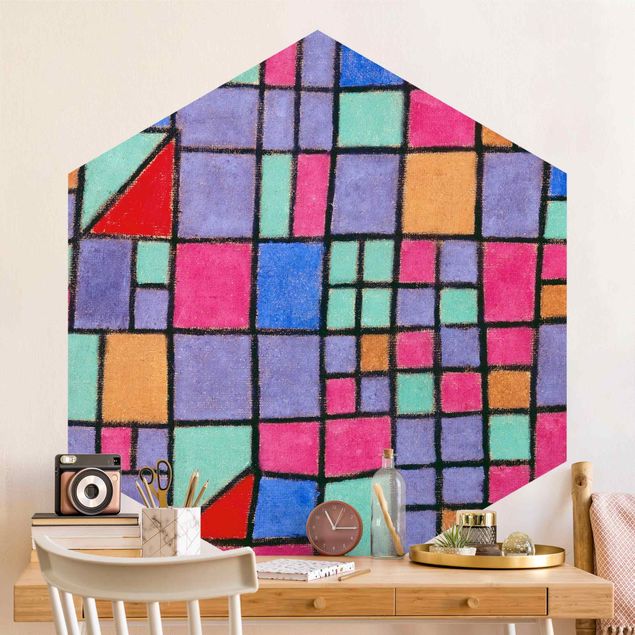 Hexagon Behang Paul Klee - Glass Facade
