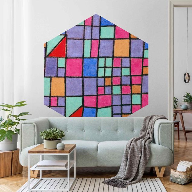 Hexagon Behang Paul Klee - Glass Facade